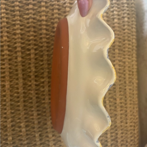 Mackenzie Childs vintage (1988) ruffled oval platter - Picture 5 of 6